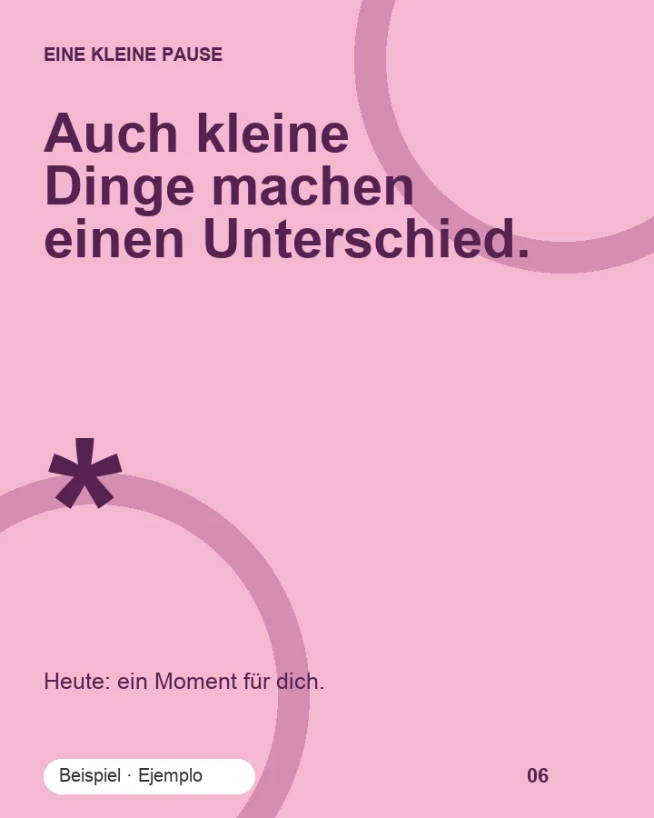 Ein Moment zum Innehalten