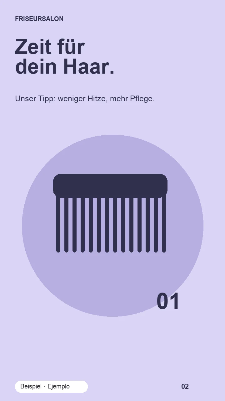 Ein Tipp aus dem
Friseursalon