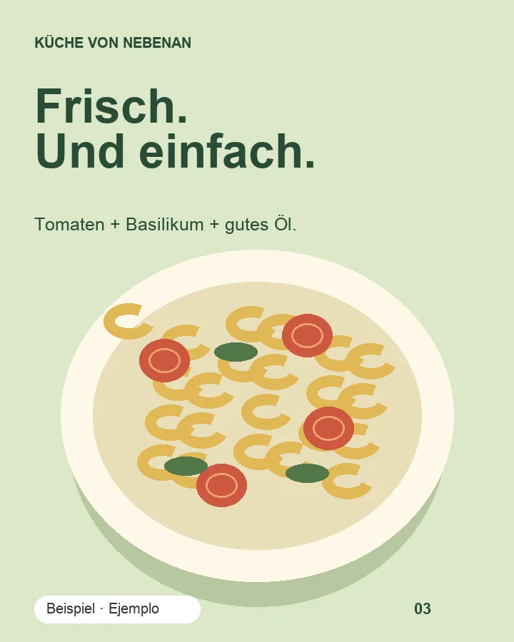 Ein Rezept zum Teilen